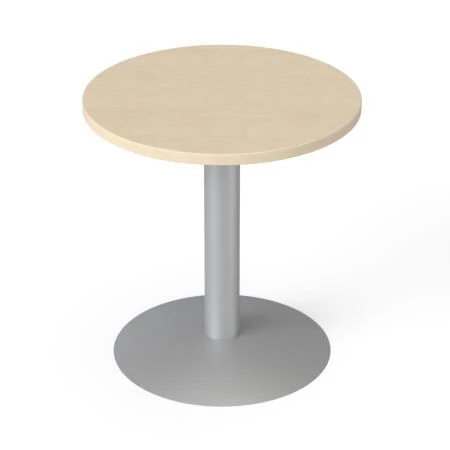 Tárgyalóasztal, kör, szürke fémlábbal, O 60 cm, MAYAH 