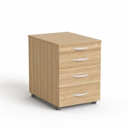 Görgős konténer, 4 fiókos, MAYAH 