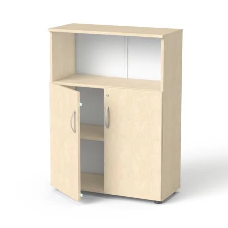 Szekrény, 3 rendező magas, kombinált, polcos, MAYAH 