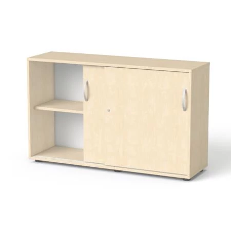 Szekrény, 2 rendező magas, tolóajtós, polcos, MAYAH 