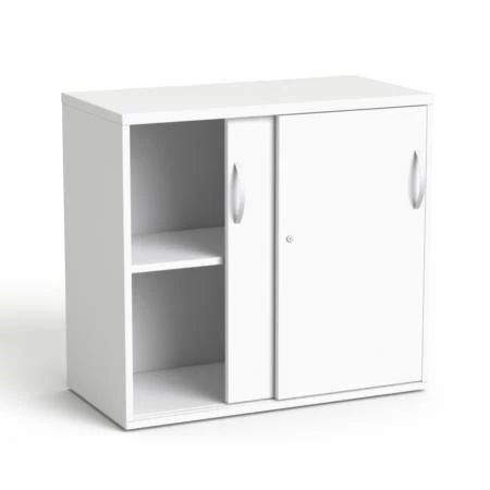 Szekrény, asztalmagas, tolóajtós, polcos, MAYAH 