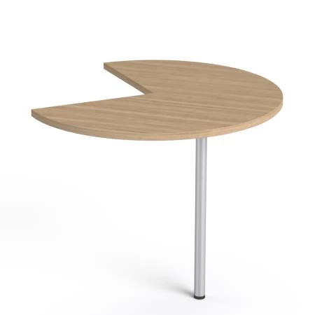 Tárgyalótoldat, 270°-os, szürke fémlábbal, O 90 cm, MAYAH