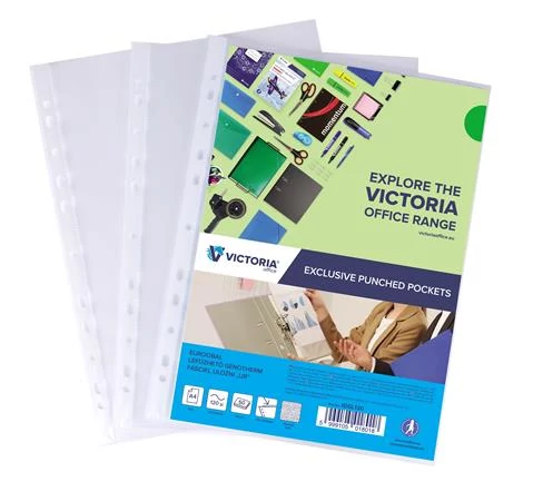 Genotherm, lefűzhető, A4, 120 mikron, narancsos felület, VICTORIA OFFICE, 50 db/csomag