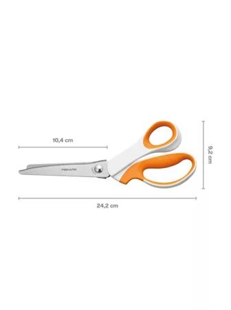 Olló, cikkcakk, 24,2 cm, FISKARS 