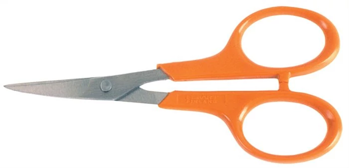 Olló, körömvágó, 10 cm, hajlított, FISKARS 