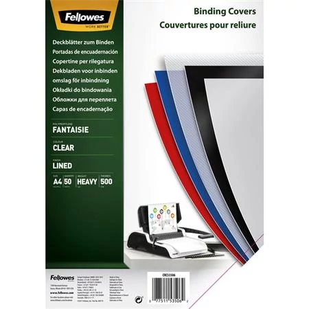 Hátlap, A4, 500 mikron, FELLOWES 