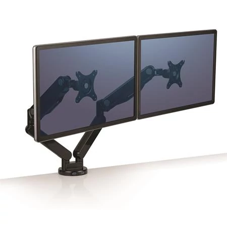 Monitortartó kar, két monitorhoz, FELLOWES 