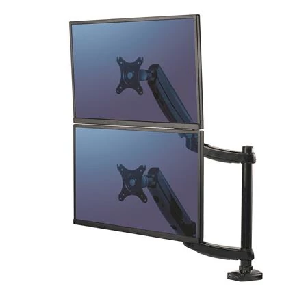 Monitortartó kar, két monitorhoz, FELLOWES, 