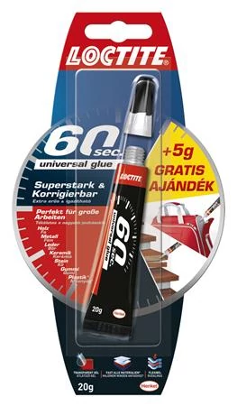 Ragasztó, általános, 20 g, HENKEL 