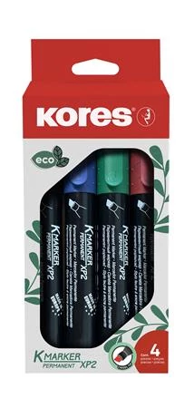 Alkoholos marker készlet, 3-5 mm, vágott, KORES 