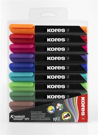 Alkoholos marker, 3 mm, kúpos, KORES 