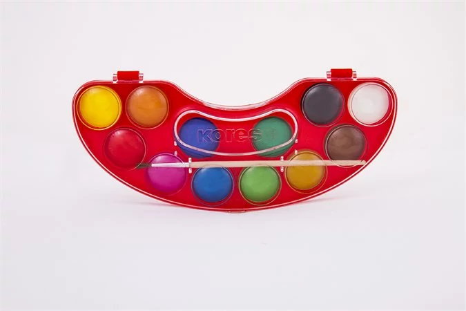 Vízfesték, 12 darabos, 30 mm, KORES 