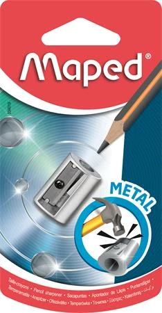 Hegyező, egylyukú, fém, MAPED 