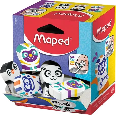 Radír display, vegyes minták, MAPED 