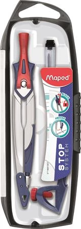 Körző készlet, rögzíthető lábakkal, 3 darabos, MAPED 