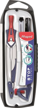 Körző készlet, rögzíthető lábakkal, 5 darabos, MAPED 
