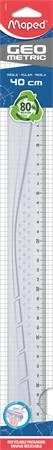 Vonalzó, műanyag, 40 cm, MAPED 
