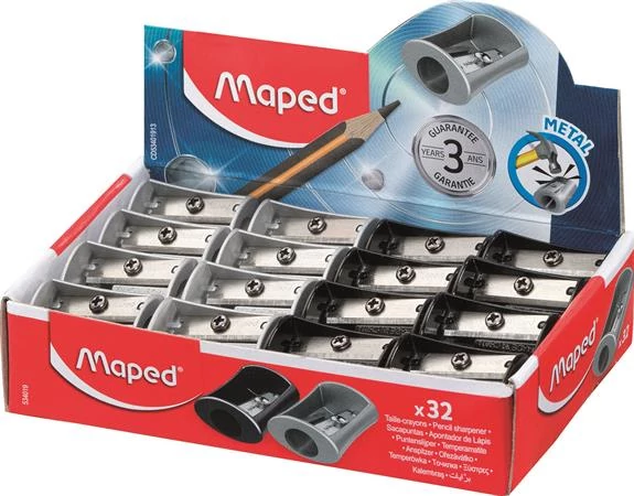 Hegyező display, egylyukú, fém, MAPED 