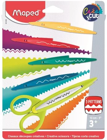 Olló, cikkcakk, MAPED 