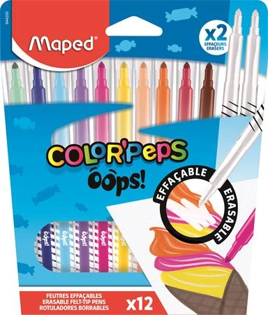 Filctoll készlet, 3,6 mm, törölhető, MAPED 