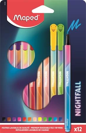 Filctoll készlet, 2,5 mm, kimosható, MAPED 