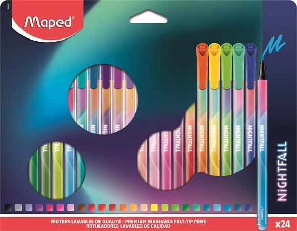 Filctoll készlet, 2,5 mm, kimosható, MAPED 