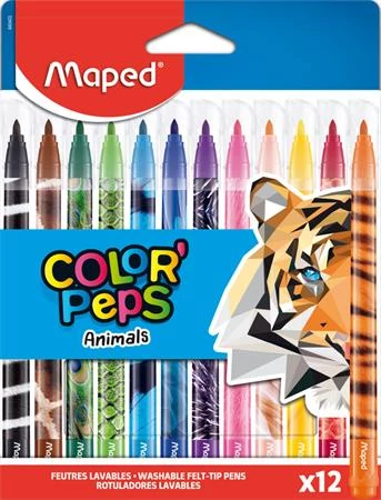 Filctoll készlet, 2,8 mm, kimosható, MAPED 