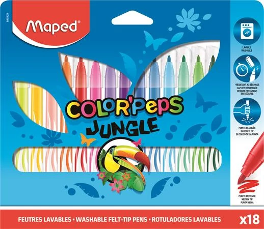Filctoll készlet, 2,8 mm, kimosható, MAPED 