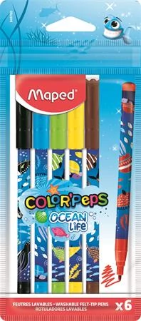 Filctoll készlet, 2 mm, kimosható, MAPED 