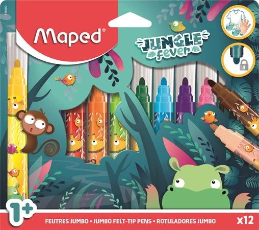 Filctoll készlet, 5 mm, kimosható, vastag, MAPED 
