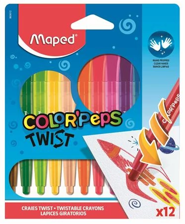 Zsírkréta, kitekerhető, MAPED 