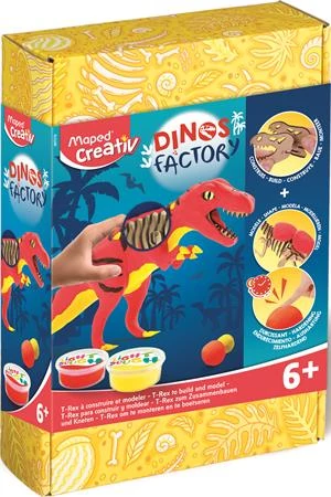 Dínó készítő modellező gyurma készlet, MAPED CREATIV 