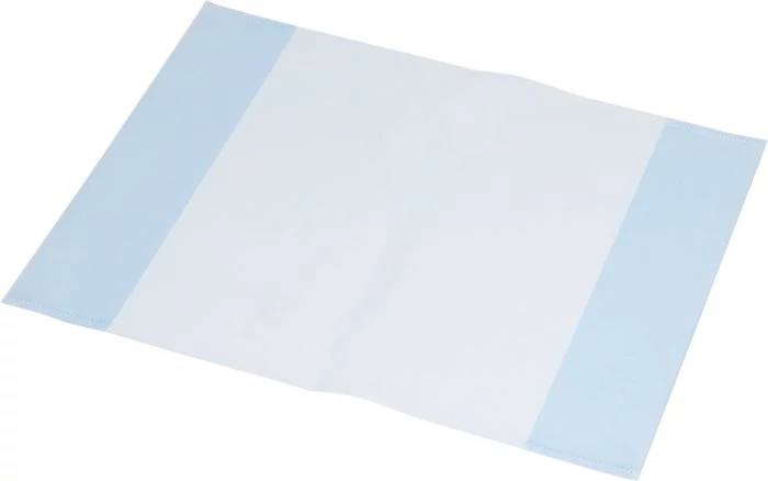 Füzet- és könyvborító, A4, PP, 80 mikron, narancsos felület, PANTA PLAST, kék