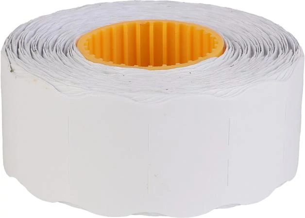 Árazószalag, 25x12 mm, fehér