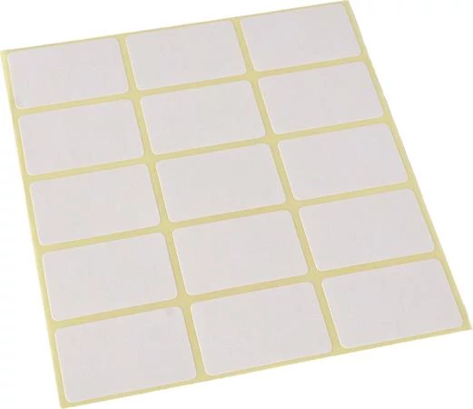 Etikett, műanyag, időjárásálló, 30x50 mm, 1000 etikett/csomag