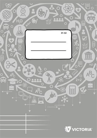 Füzet, tűzött, A5, szótár, 32 lap, VICTORIA PAPER Circle 