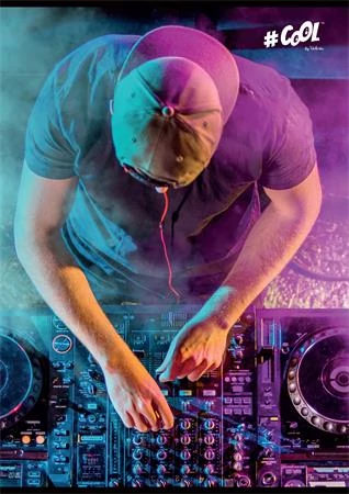 Füzet, tűzött, A5, kockás, 96 lap, COOL BY VICTORIA, 