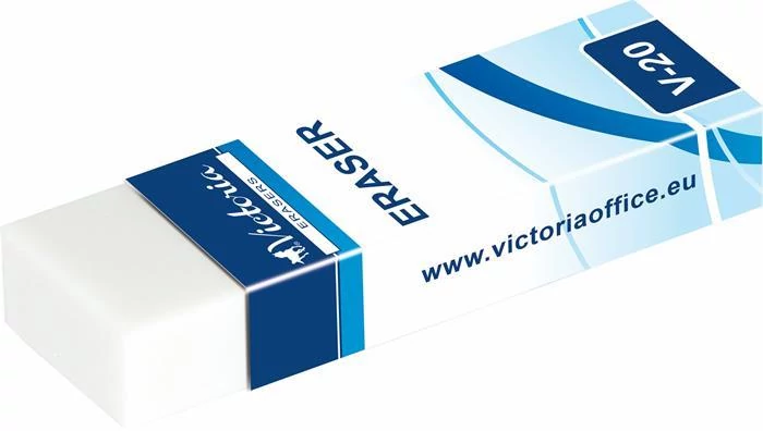 Radír, papírtokkal, VICTORIA OFFICE, 