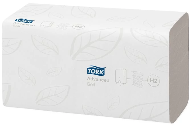 Kéztörlő, Interfold hajtás, 2 rétegű, 180 lap, H2 rendszer, Advanced, TORK 