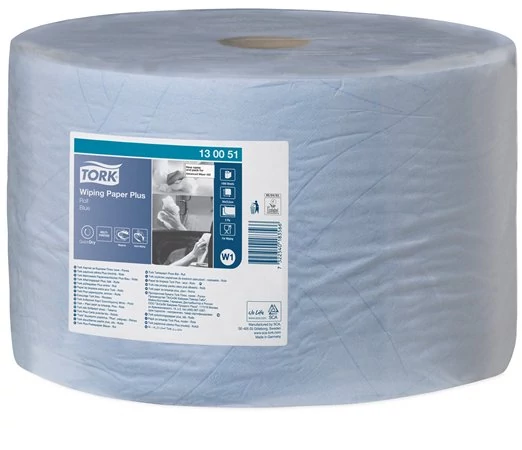 Törlőpapír, tekercses, 39 cm átmérő, W1 rendszer, 2 rétegű, TORK 