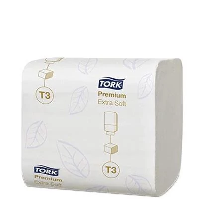 Toalettpapír, T3 rendszer, 2 rétegű, Premium, TORK 