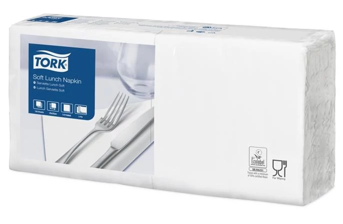 Szalvéta, 1/4 hajtogatott, 3 rétegű, 32,5x32,8 cm, Advanced, TORK 