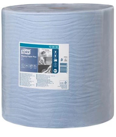 Törlőpapír, tekercses, 39 cm átmérő, W1 rendszer, 2 rétegű, TORK 