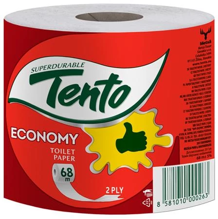 Toalettpapír, 2 rétegű, kistekercses, 36 tekercs, TENTO 