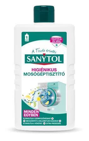 Fertőtlenítő mosógép tisztítószer, 250 ml, SANYTOL 