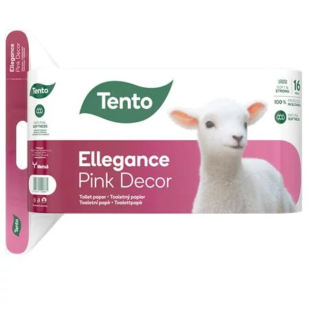 Toalettpapír, 3 rétegű, kistekercses, 16 tekercs, TENTO 