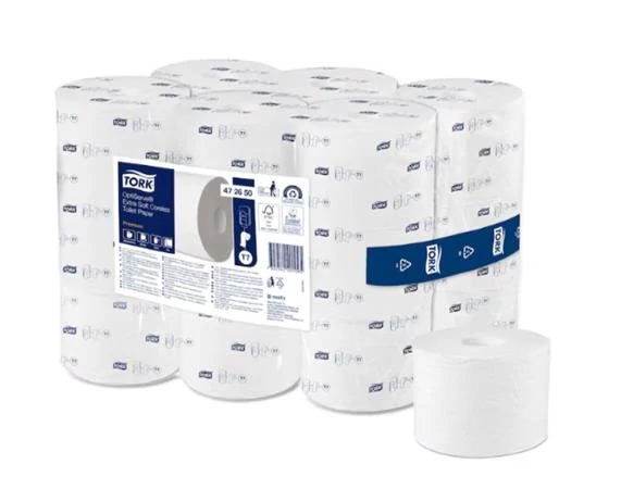 Toalettpapír, belsőmag nélküli, T7 rendszer, 3 rétegű, 13,1 cm átmérő, Premium, TORK 