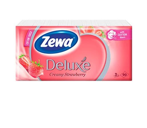 Papír zsebkendő, 3 rétegű, 90 db, ZEWA 