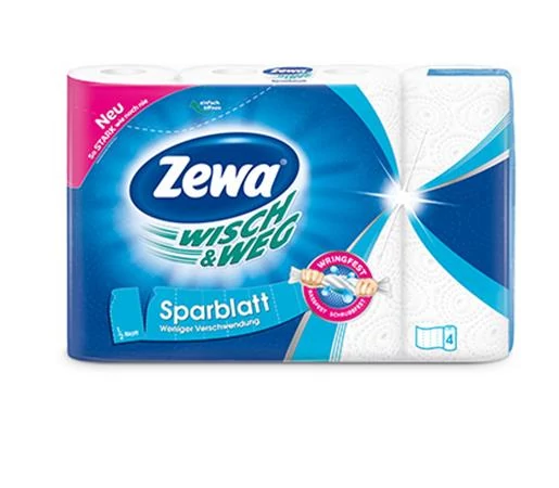 Háztartási papírtörlő, 2 rétegű, 4 tekercses, ZEWA 