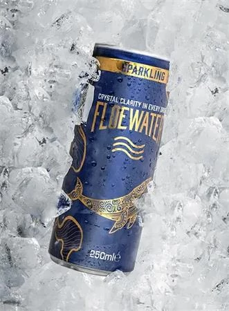 Ásványvíz, szénsavas, 250 ml, FLOEWATER